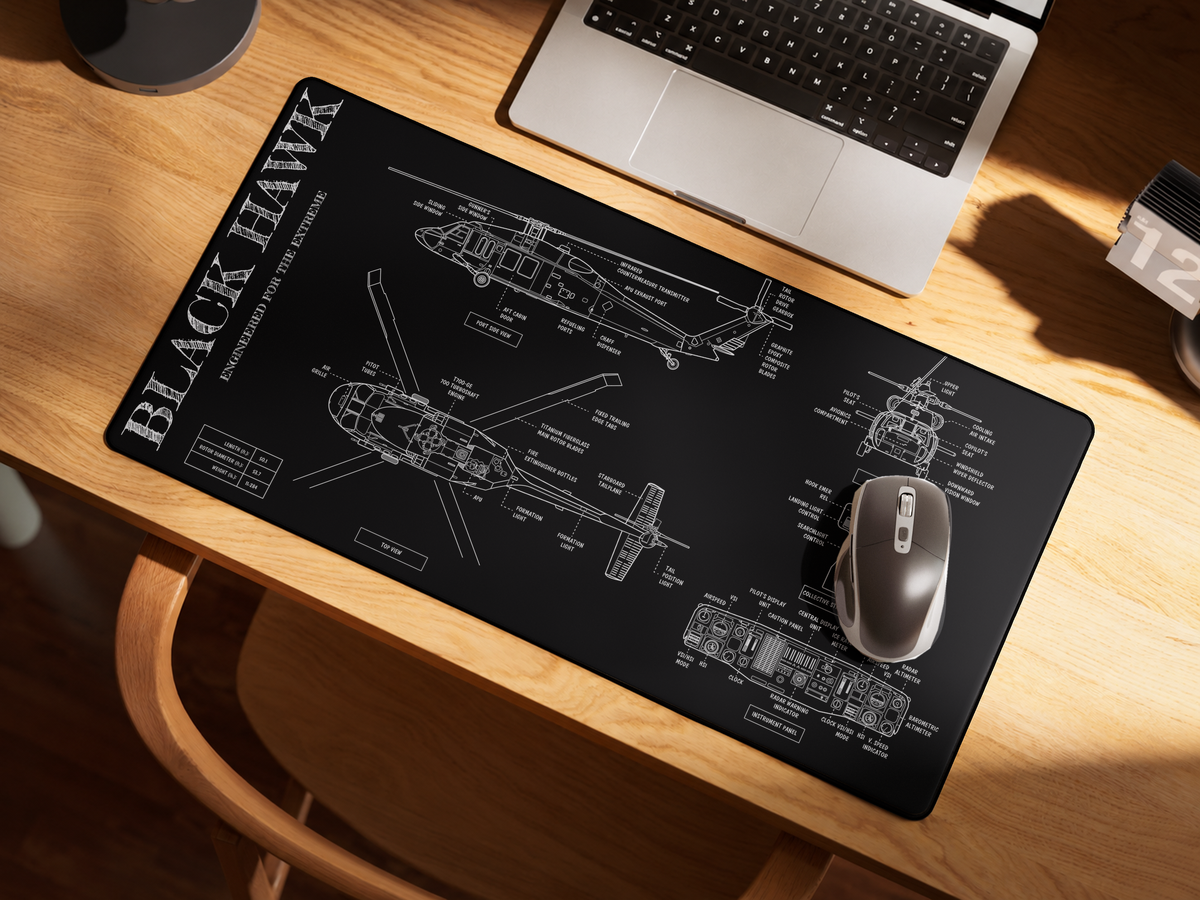 Black Hawk Desk Mat
