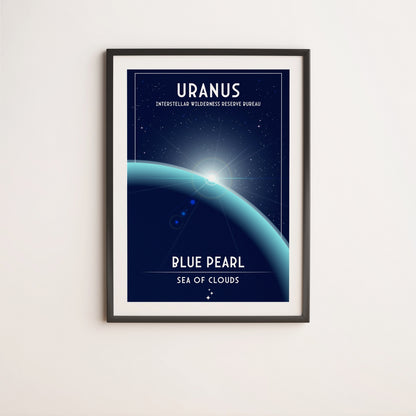Uranus. Blue Pearl (Interstellar Wilderness Reserve Bureau Series) Poster