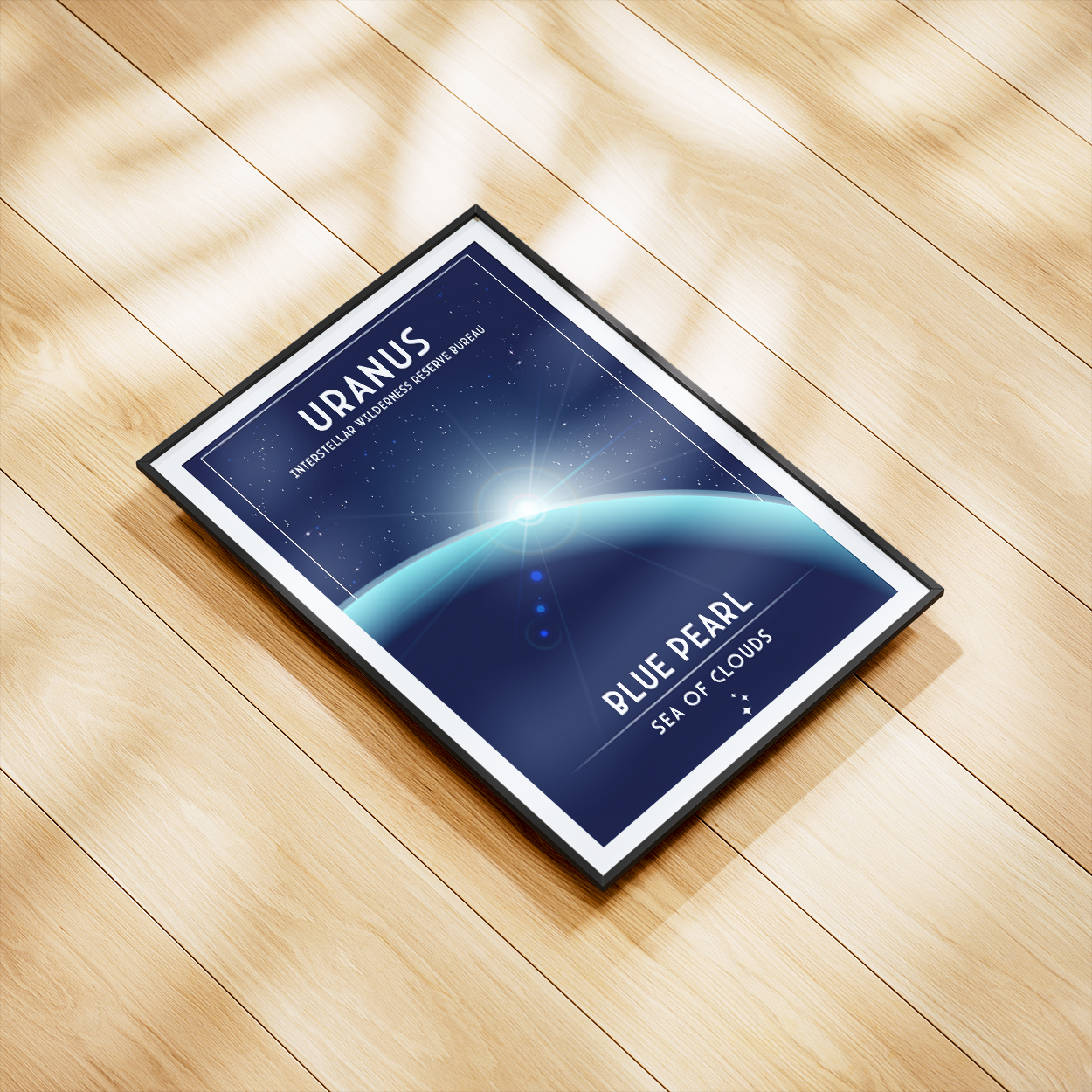 Uranus. Blue Pearl (Interstellar Wilderness Reserve Bureau Series) Poster