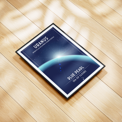 Uranus. Blue Pearl (Interstellar Wilderness Reserve Bureau Series) Poster