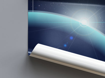 Uranus. Blue Pearl (Interstellar Wilderness Reserve Bureau Series) Poster