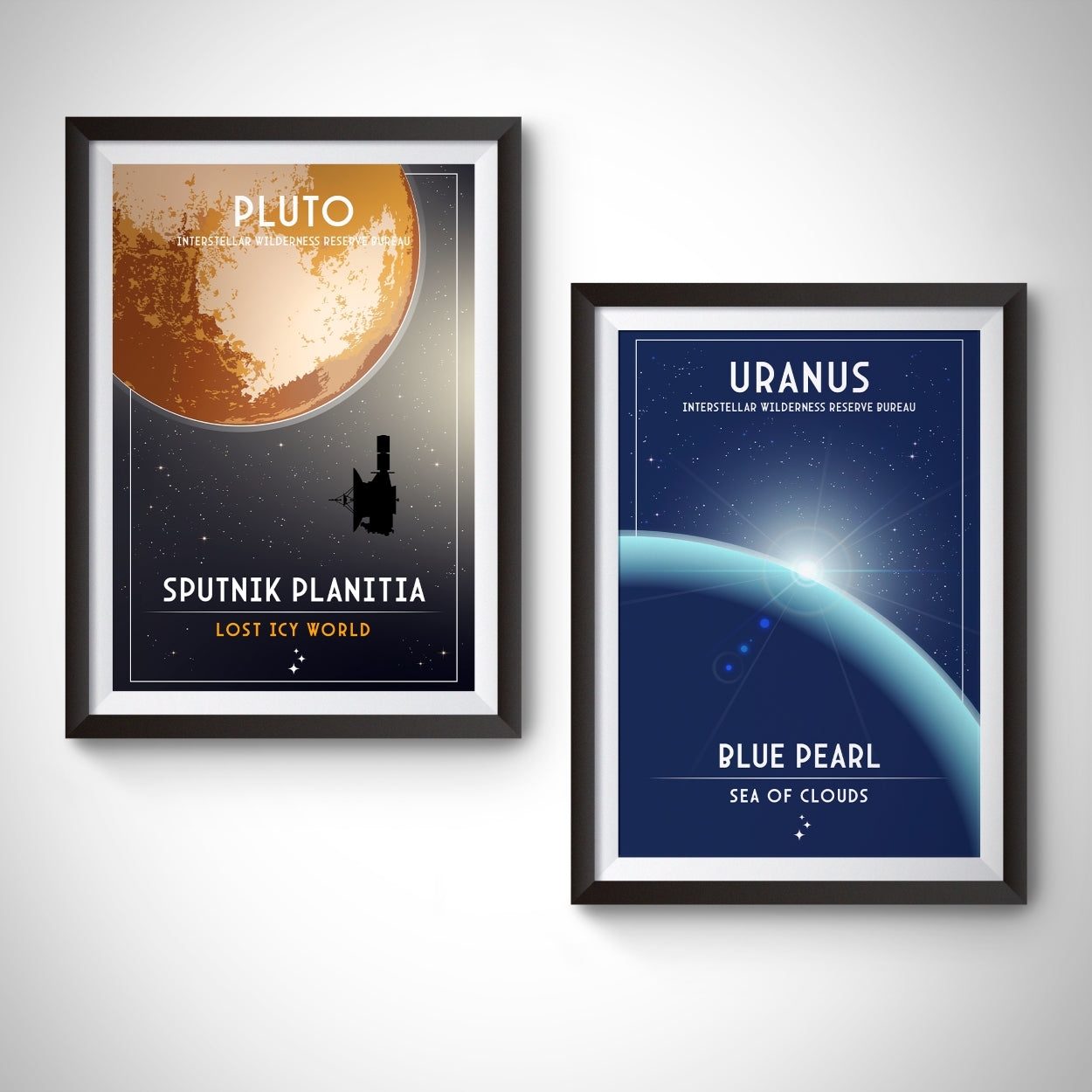 Uranus. Blue Pearl (Interstellar Wilderness Reserve Bureau Series) Poster