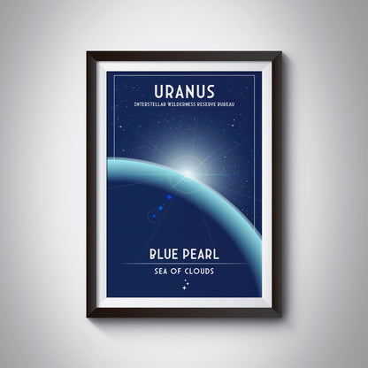 Uranus. Blue Pearl (Interstellar Wilderness Reserve Bureau Series) Poster