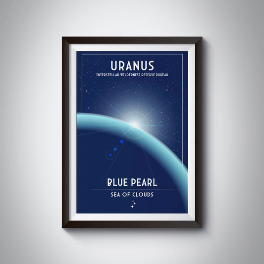 Uranus. Blue Pearl (Intestellar Wilderness Reserve Bureau Series) Poster
