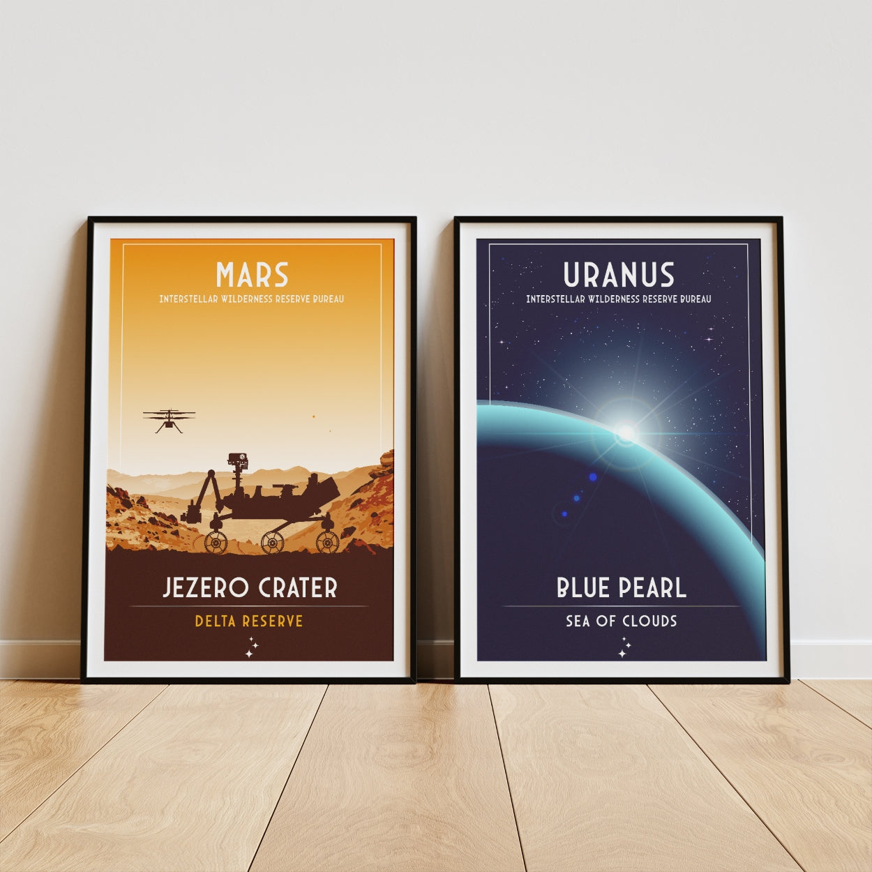 Uranus. Blue Pearl (Interstellar Wilderness Reserve Bureau Series) Poster