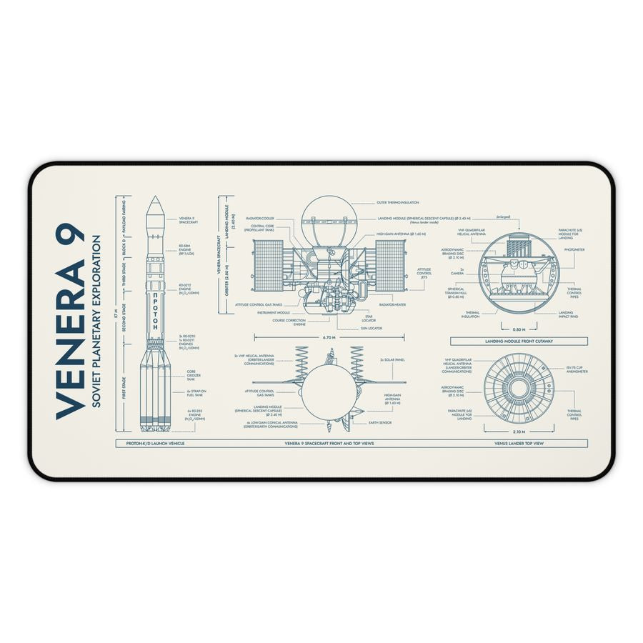 Venera 9 Spacecraft Desk Mat