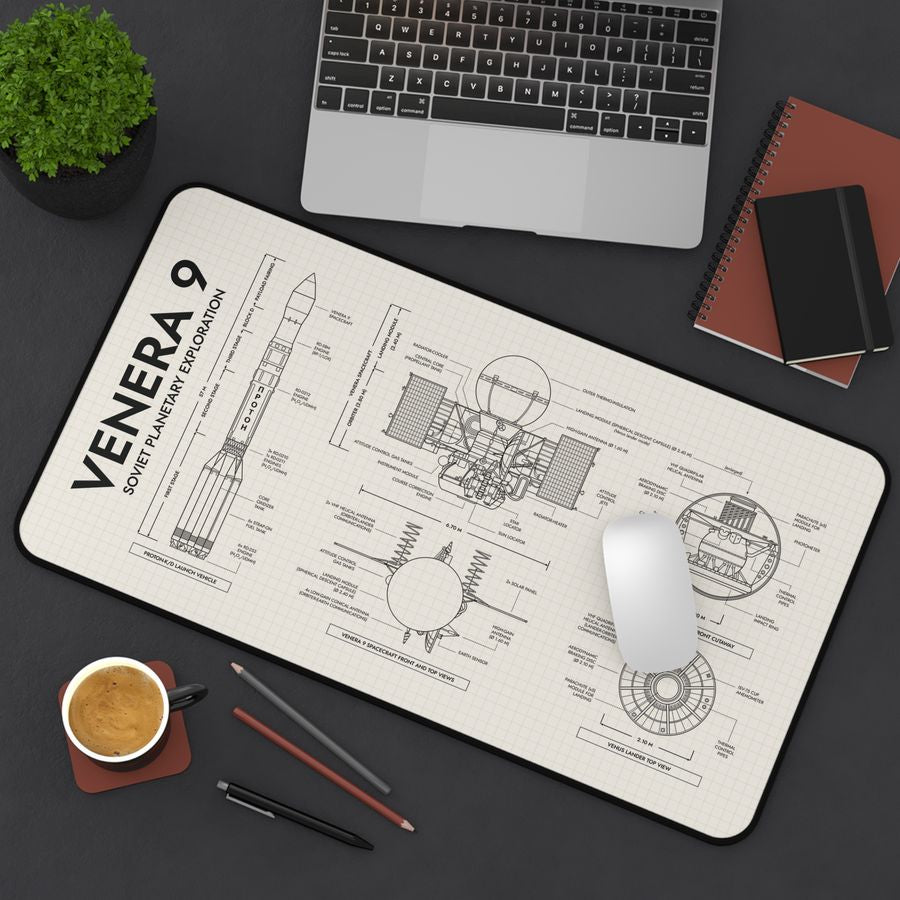 Venera 9 Spacecraft Desk Mat