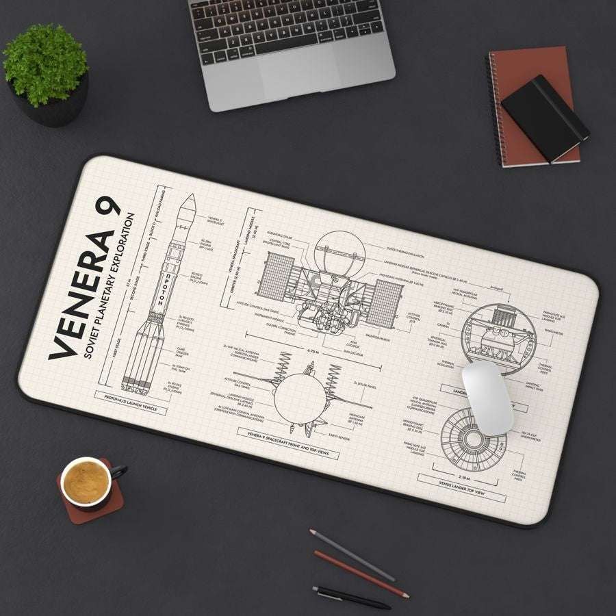 Venera 9 Spacecraft Desk Mat