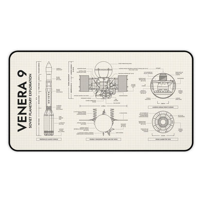 Venera 9 Spacecraft Desk Mat