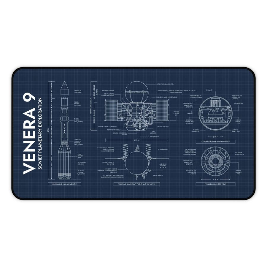 Venera 9 Spacecraft Desk Mat