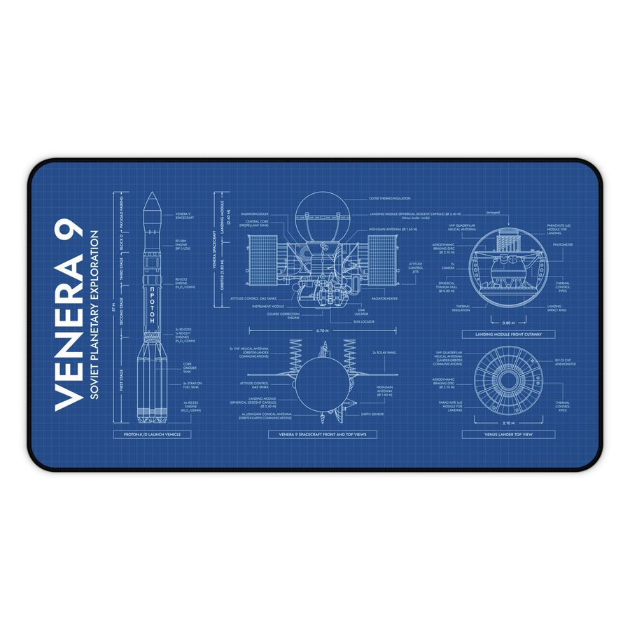 Venera 9 Spacecraft Desk Mat