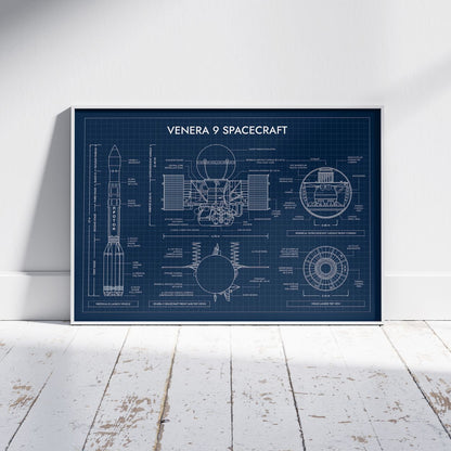 Venera 9 Spacecraft Poster