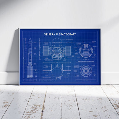 Venera 9 Spacecraft Poster