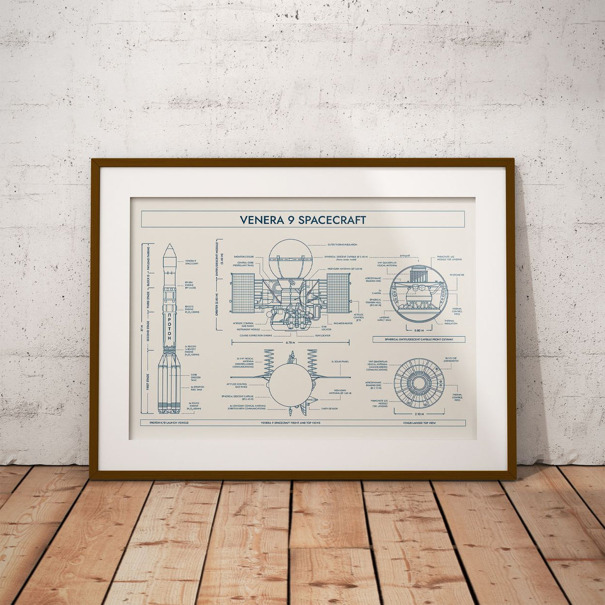 Venera 9 Spacecraft Poster