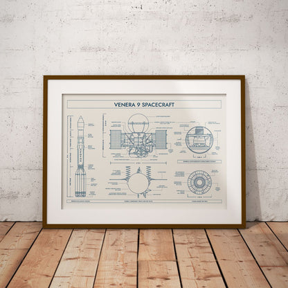 Venera 9 Spacecraft Poster
