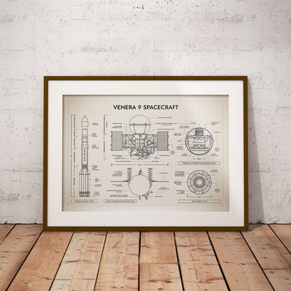 Venera 9 Spacecraft Poster