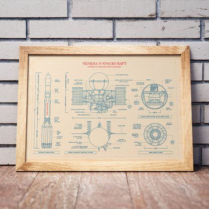 Venera 9 Spacecraft Poster