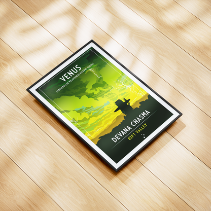 Venus. Devana Chasma (Interstellar Wilderness Reserve Bureau Series) Poster
