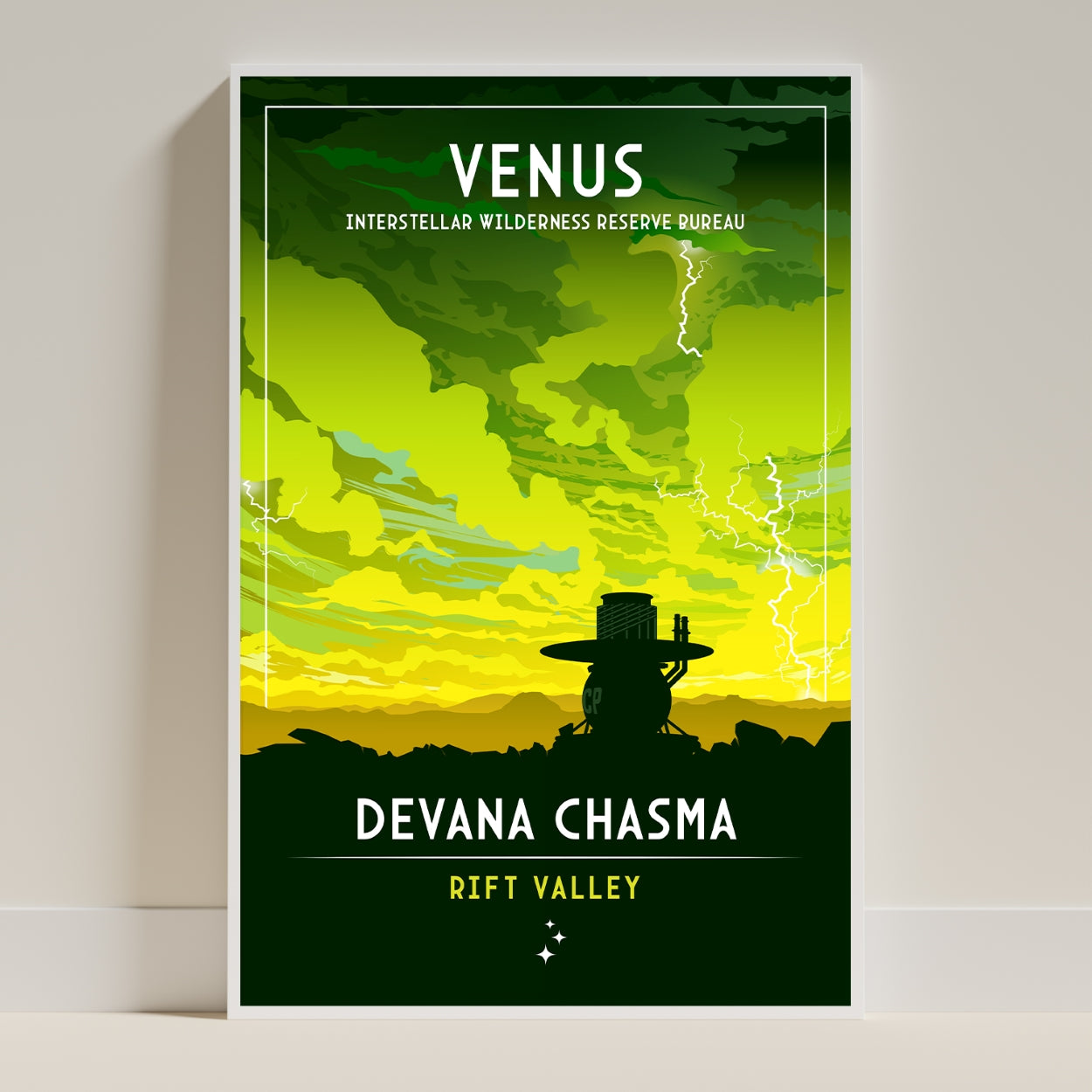 Venus. Devana Chasma (Interstellar Wilderness Reserve Bureau Series) Poster