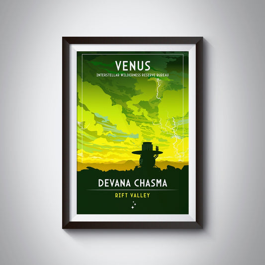Venus. Devana Chasma (Intestellar Wilderness Reserve Bureau Series) Poster
