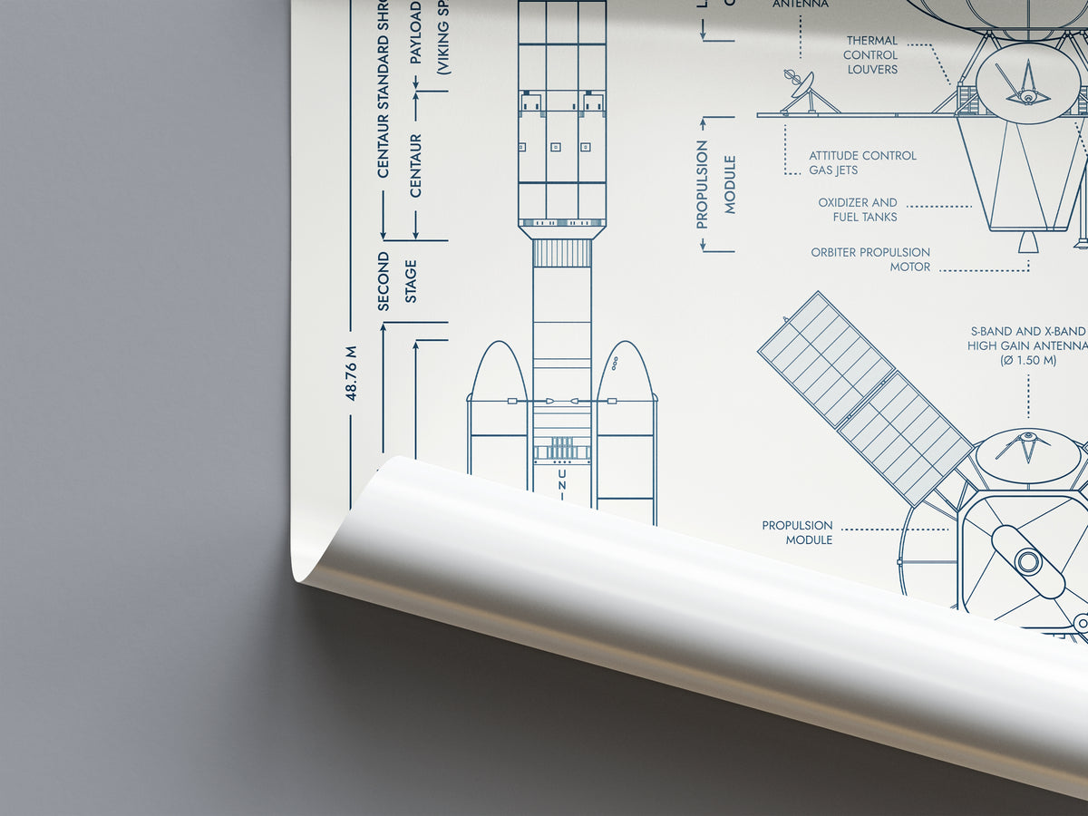 Viking Spacecraft Poster