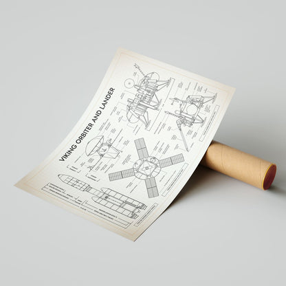 Viking Spacecraft Poster
