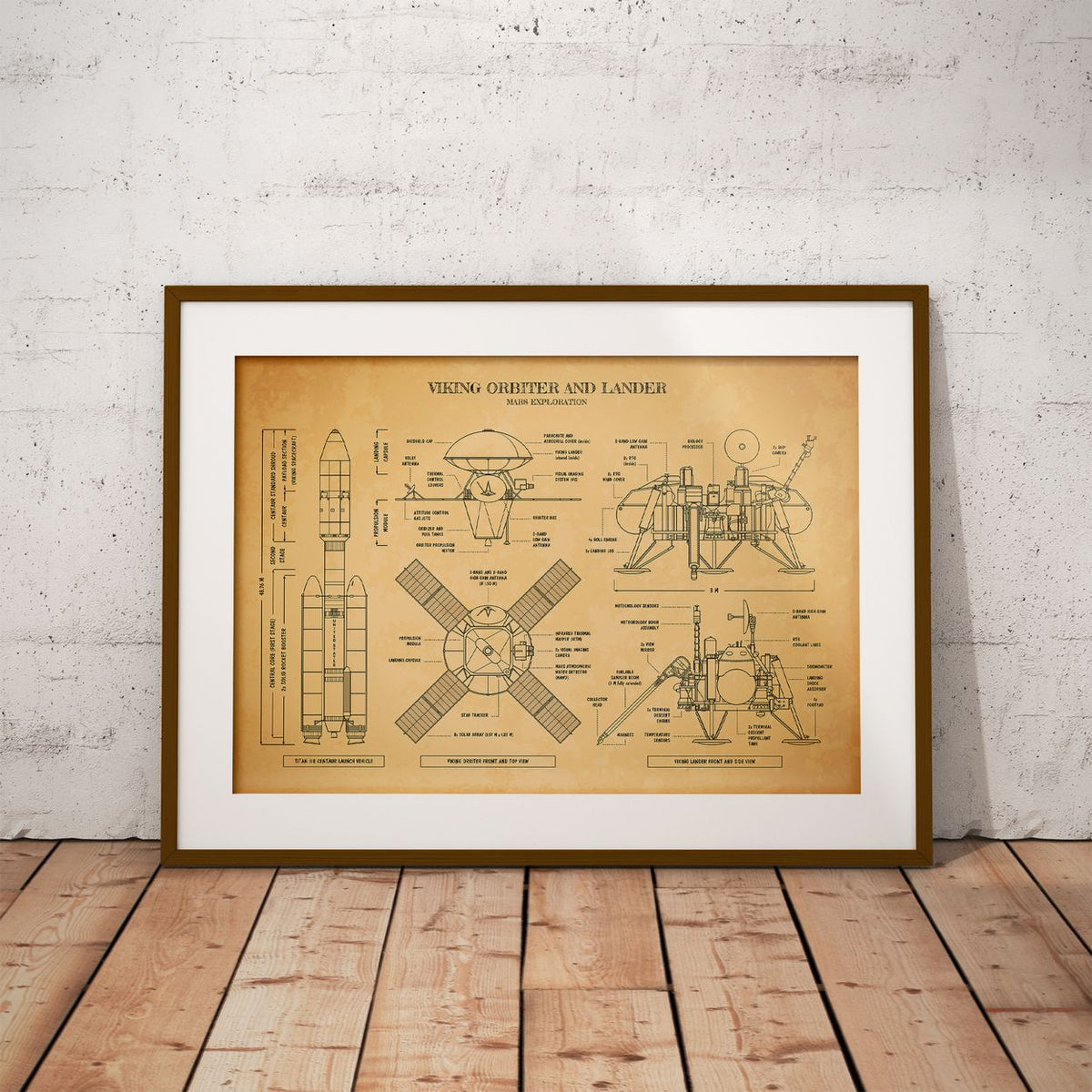 Viking Spacecraft Poster