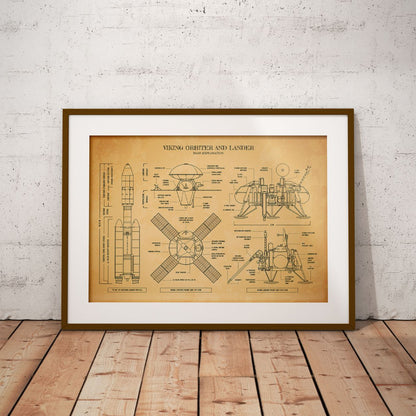 Viking Spacecraft Poster