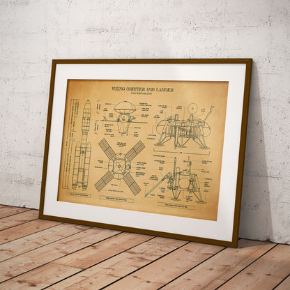 Viking Spacecraft Poster
