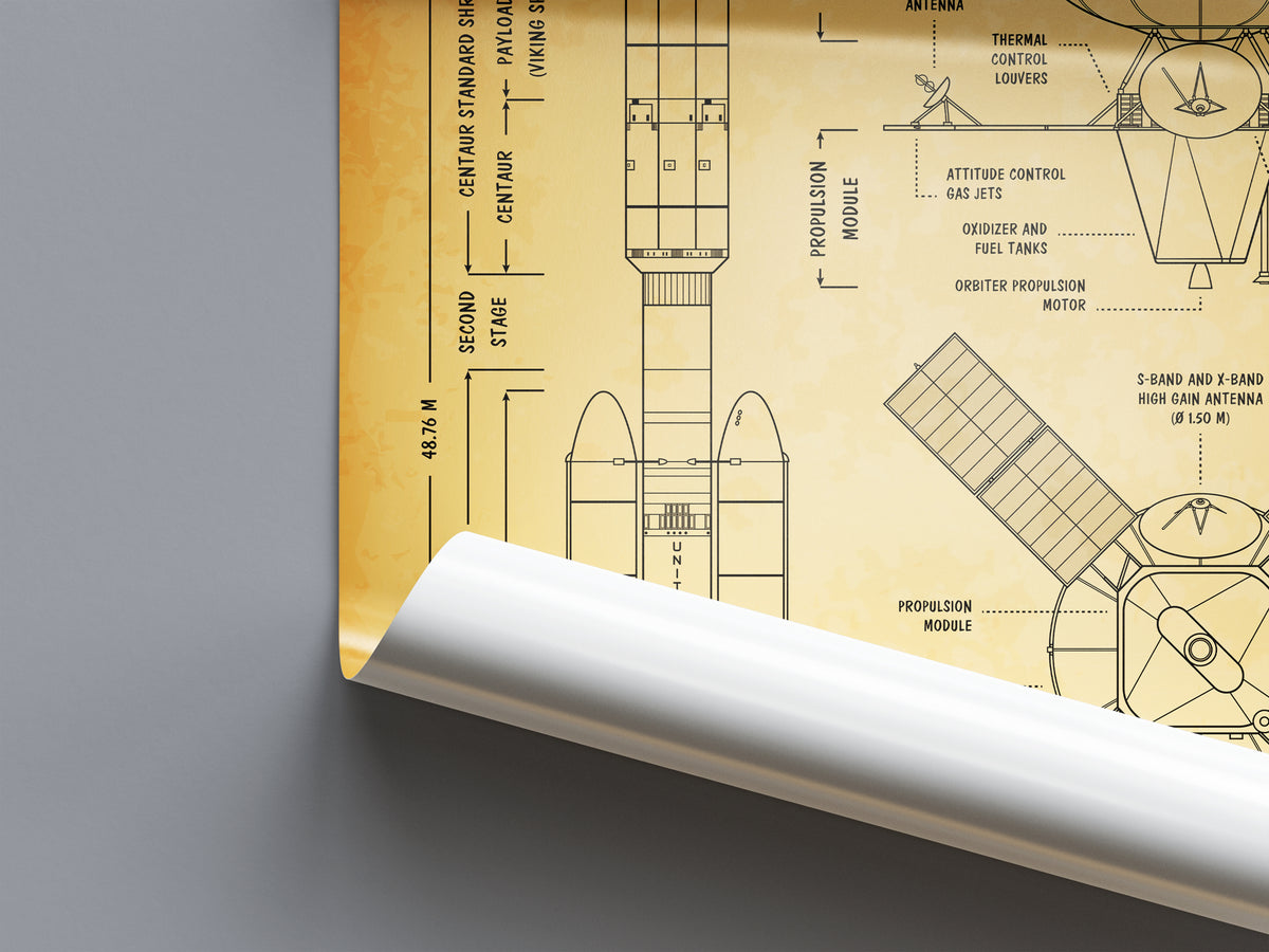 Viking Spacecraft Poster
