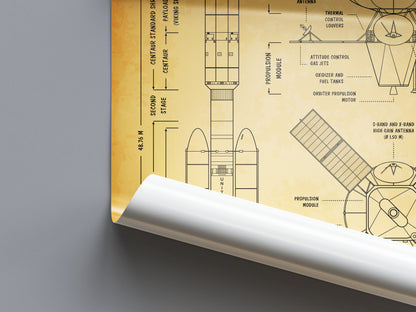 Viking Spacecraft Poster