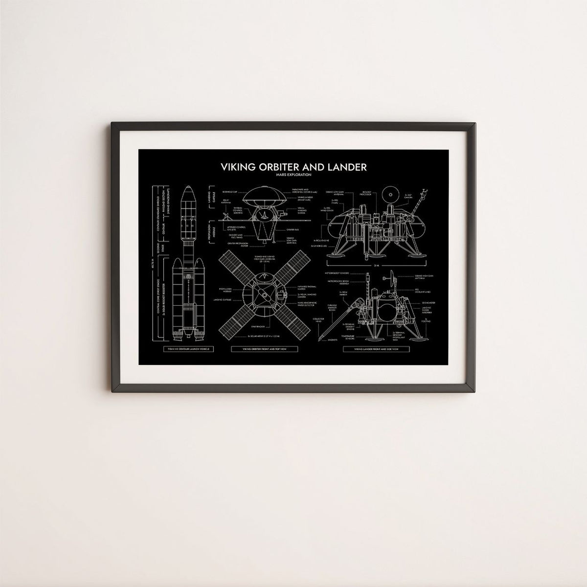 Viking Spacecraft Poster