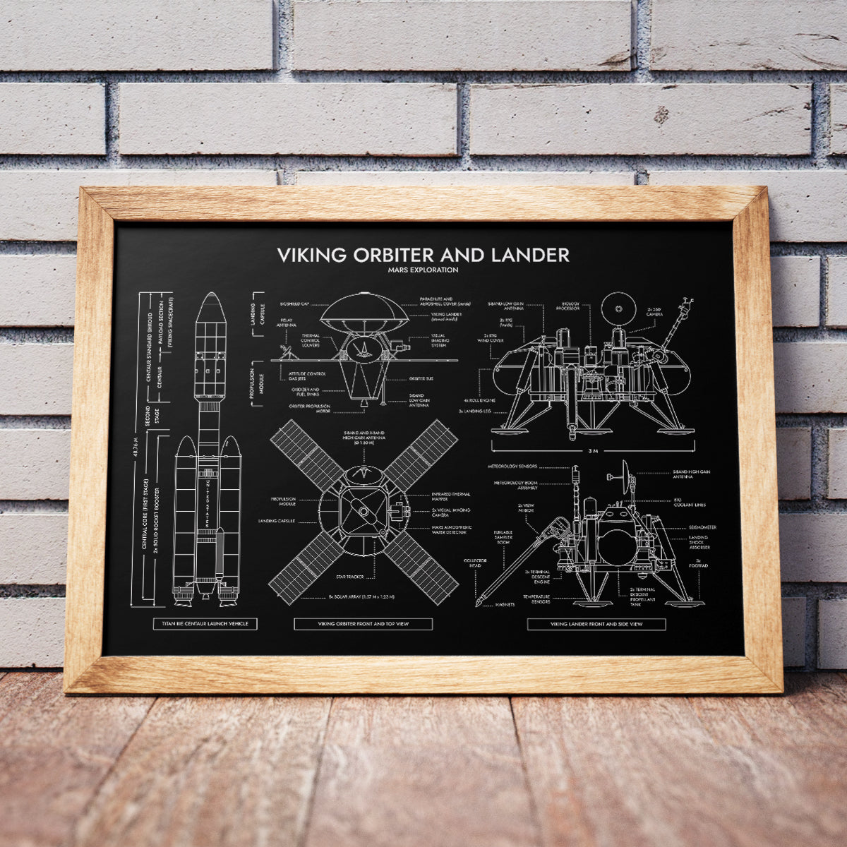 Viking Spacecraft Poster