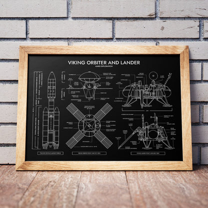 Viking Spacecraft Poster