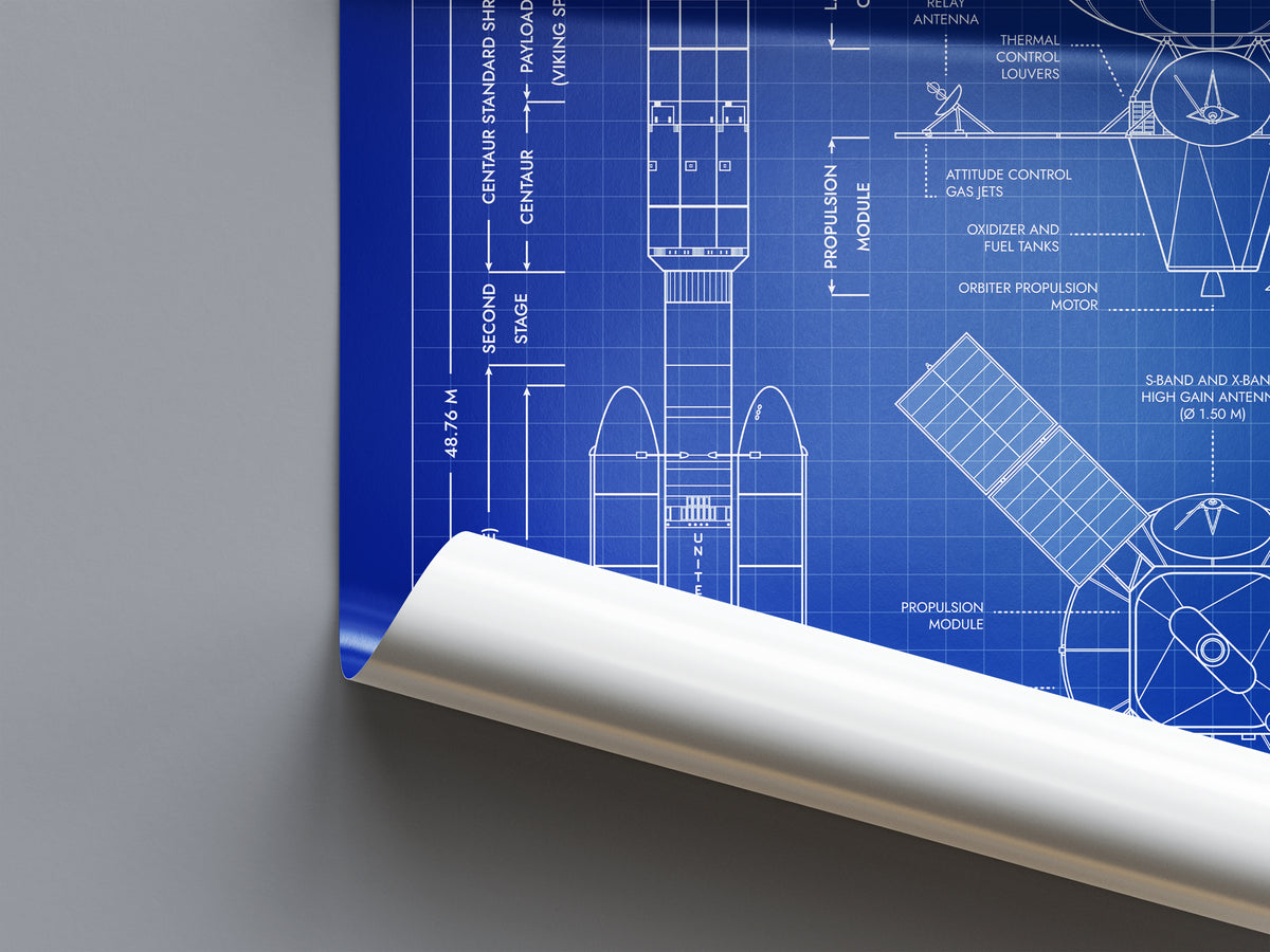 Viking Spacecraft Poster