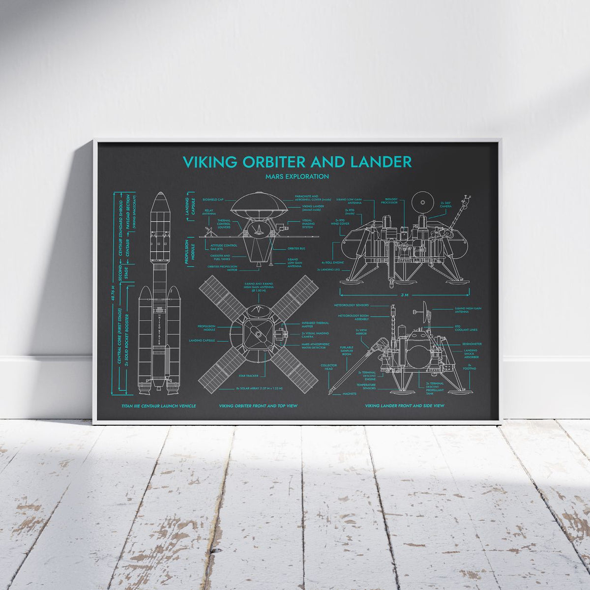 Viking Spacecraft Poster