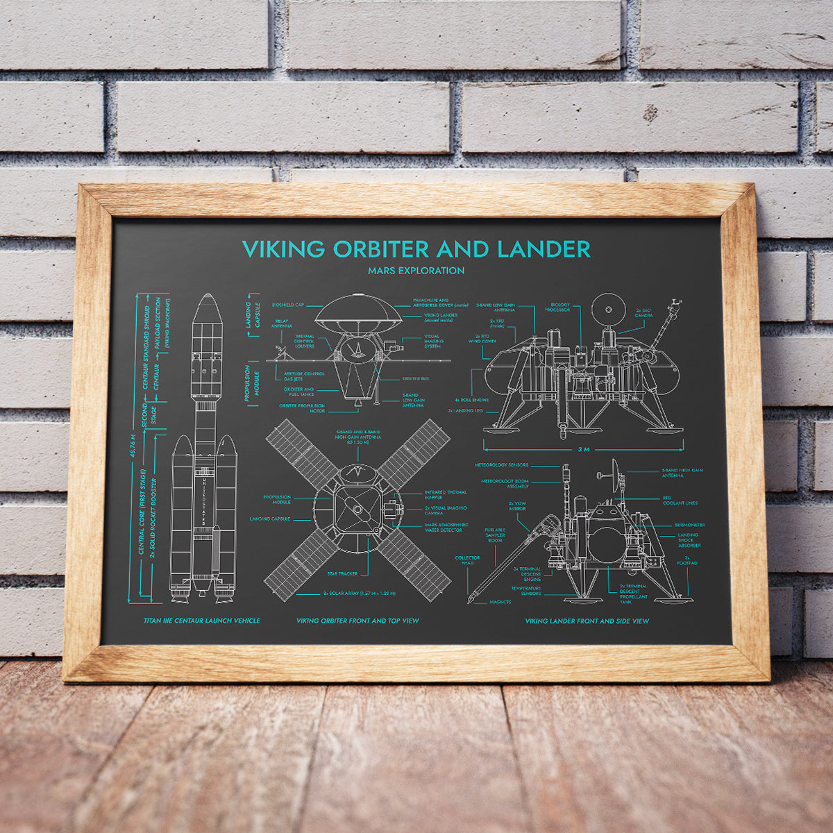Viking Spacecraft Poster
