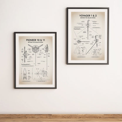 Voyager. Outer Planet Exploration Probes Vertical Poster