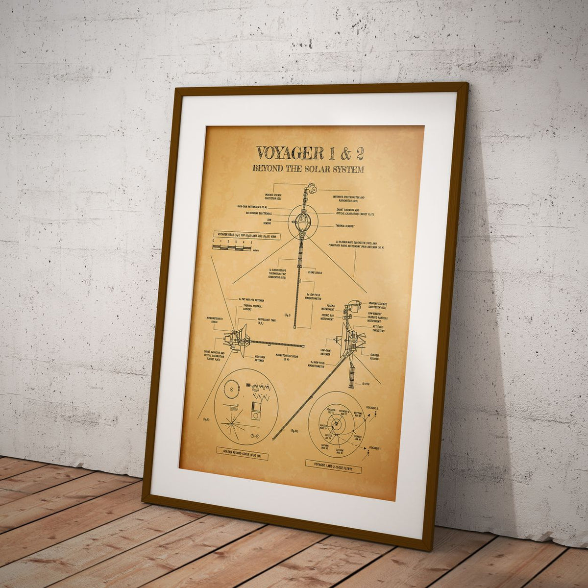 Voyager. Outer Planet Exploration Probes Vertical Poster