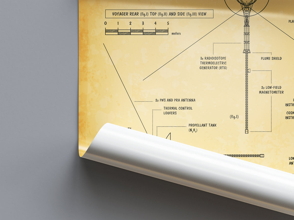 Voyager. Outer Planet Exploration Probes Vertical Poster