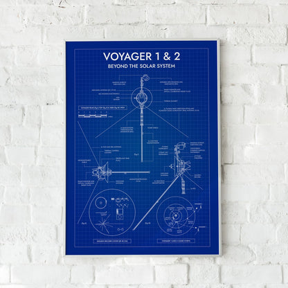 Voyager. Outer Planet Exploration Probes Vertical Poster