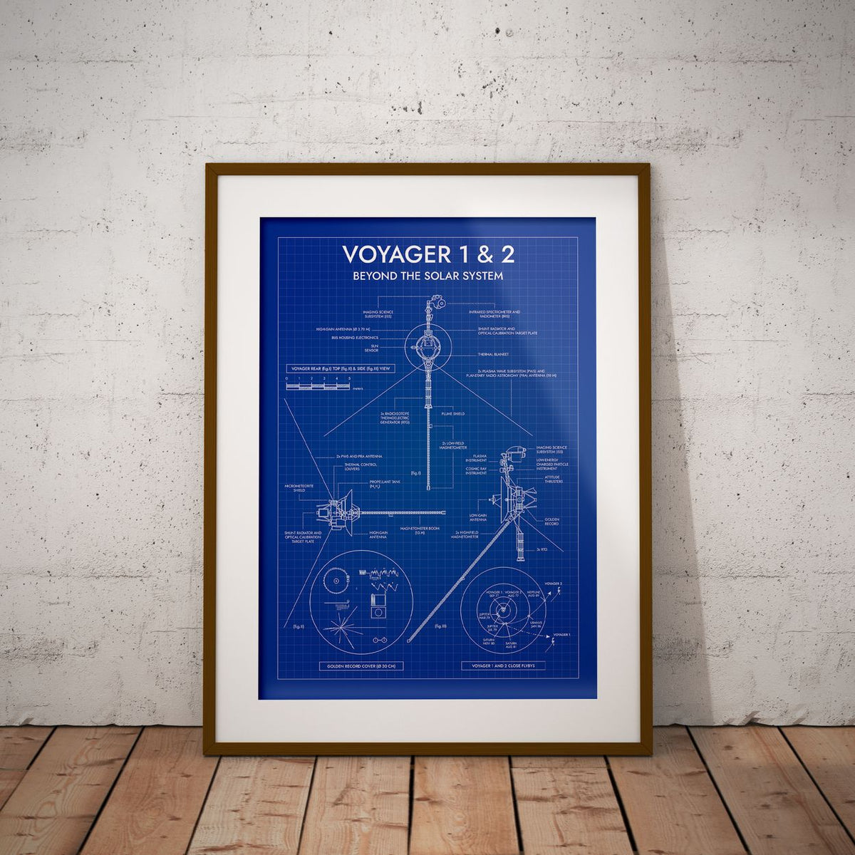 Voyager. Outer Planet Exploration Probes Vertical Poster