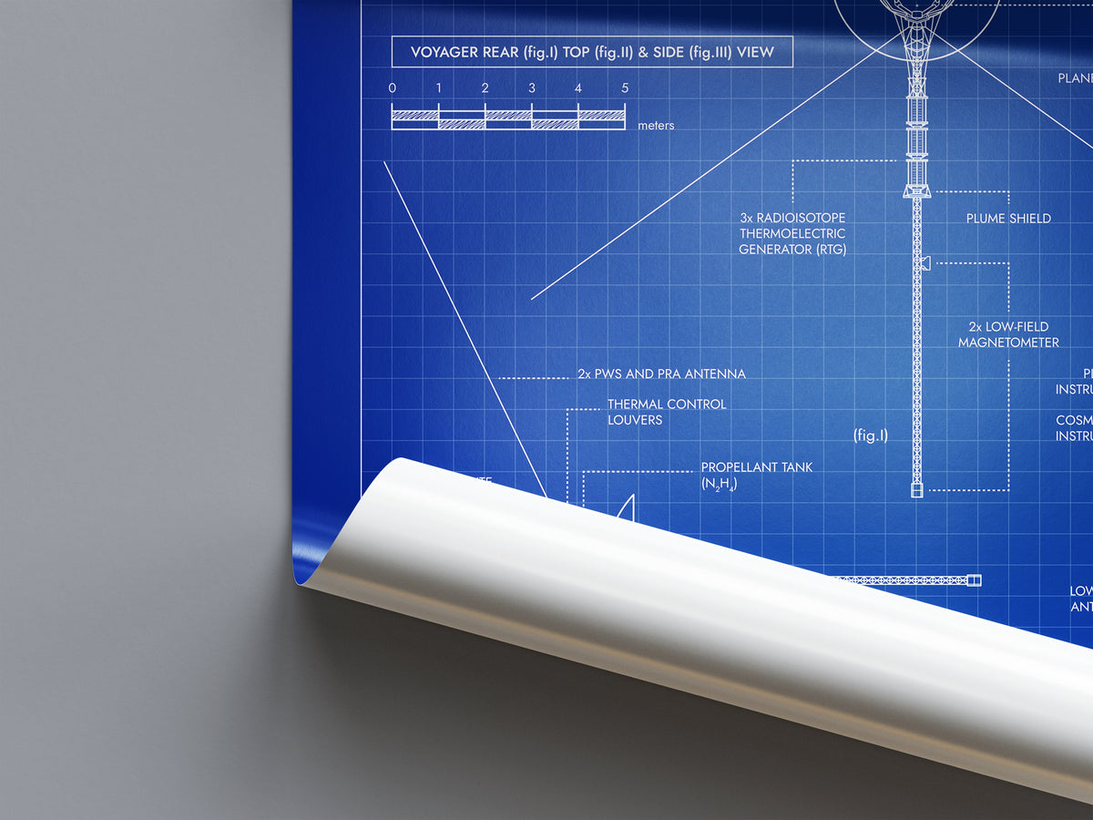 Voyager. Outer Planet Exploration Probes Vertical Poster
