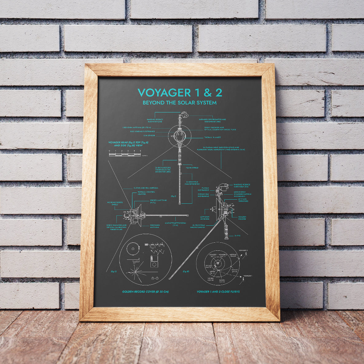 Voyager. Outer Planet Exploration Probes Vertical Poster
