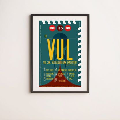Vulcan Boarding Pass (Pop) Poster