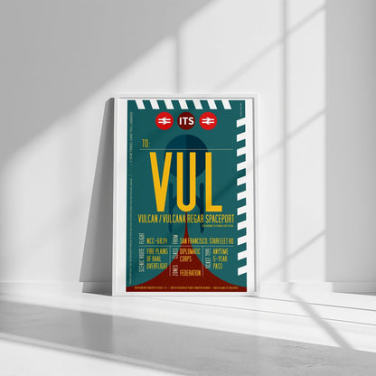 Vulcan Boarding Pass (Pop) Poster