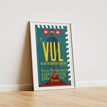 Vulcan Boarding Pass (Pop) Poster