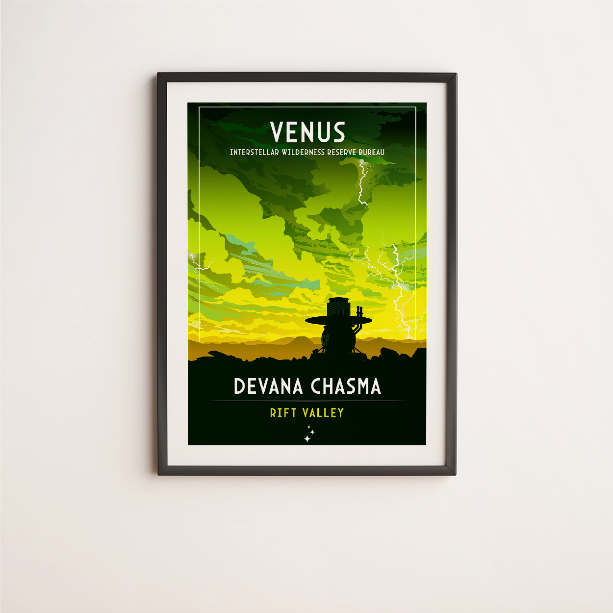 Venus. Devana Chasma (Interstellar Wilderness Reserve Bureau Series) Poster