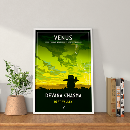 Venus. Devana Chasma (Interstellar Wilderness Reserve Bureau Series) Poster