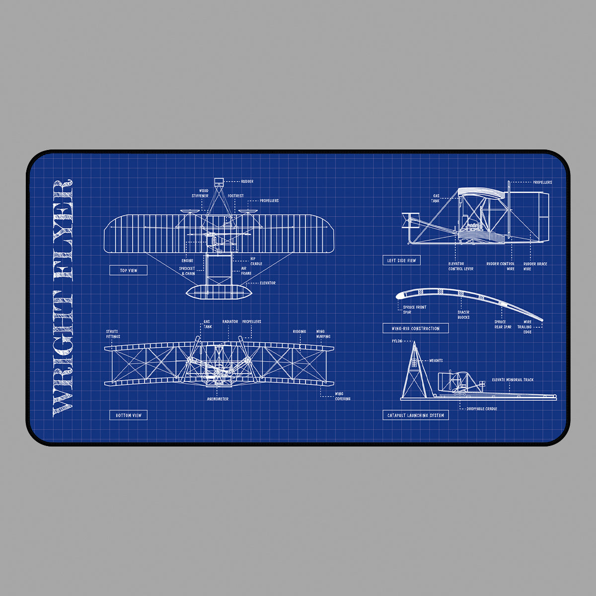 Wright Flying Machine Desk Mat
